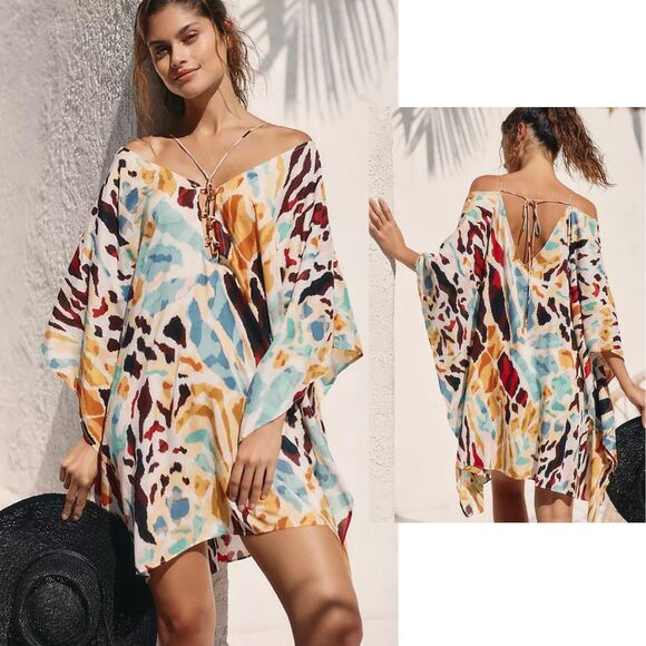 Anthropologie Printed Cover Up L/XL NWT - Picture 1 of 10
